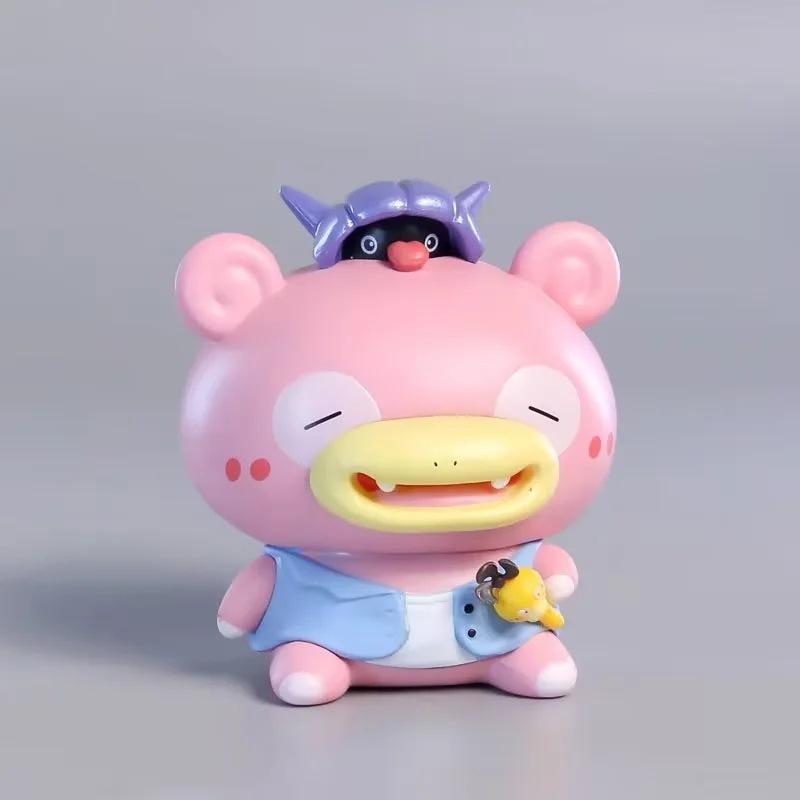 

Cartoon Pokemon Anime Figure Cute Ice Cream Psyduck Slowpoke Car Decoration Model Toys Dolls Children Birthday Gift No box