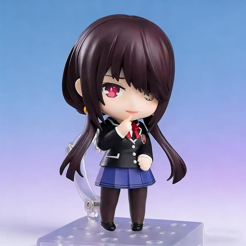 10CM Anime Date A Live V Tokisaki Kurumi Figur (#2455) Schuluniform Ver Aciton Figur OB11 Modell Spielzeugpuppe Sammlung Geschenk PVC