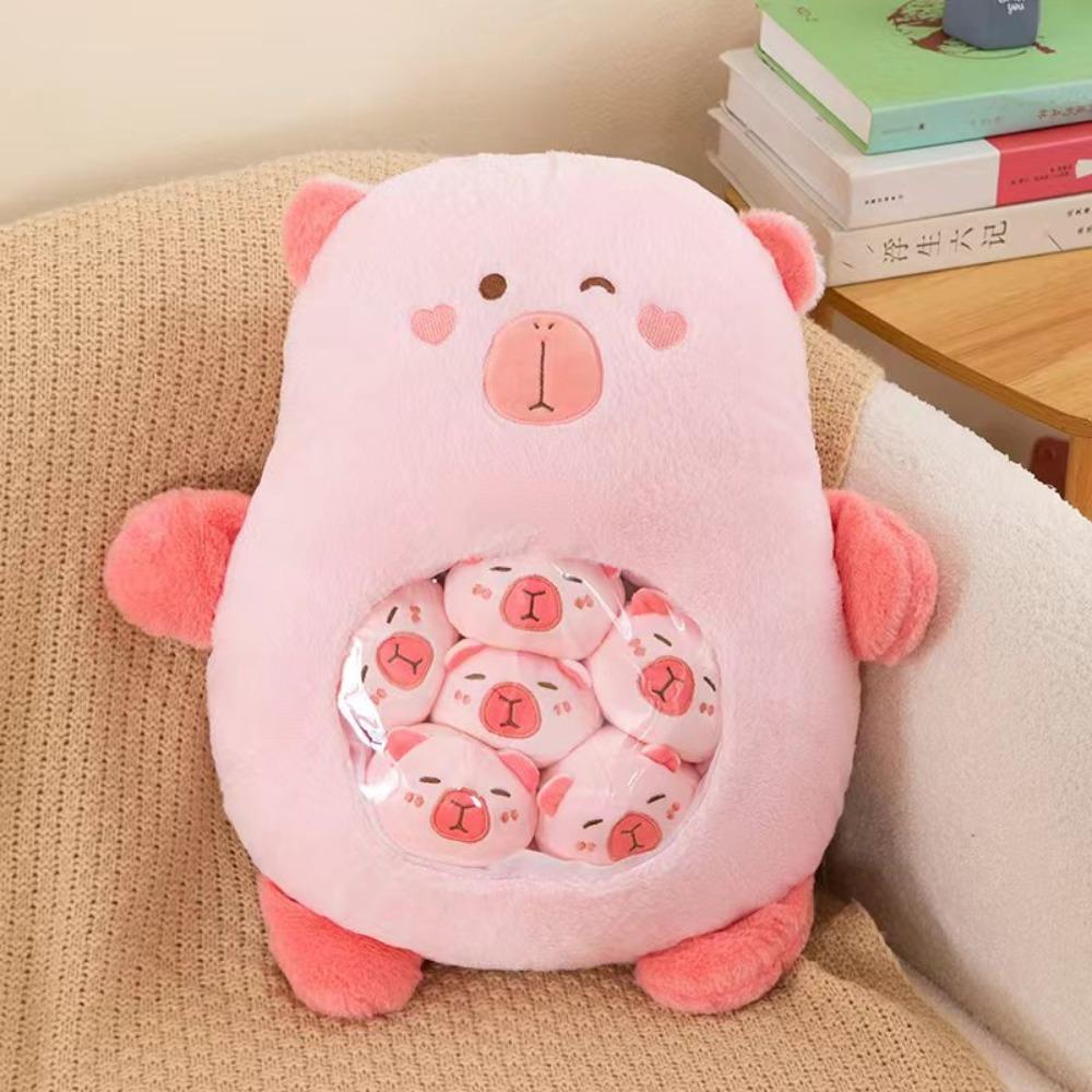Creative Snack Throw Pillow Large Bag Bunny Doll Plush Toy Throw Pillow Nap Pillow Gift