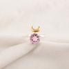 Morganite Stone Mother Gift Statement Anniversary Cocktail Ring Sterling Silver RR-58-8