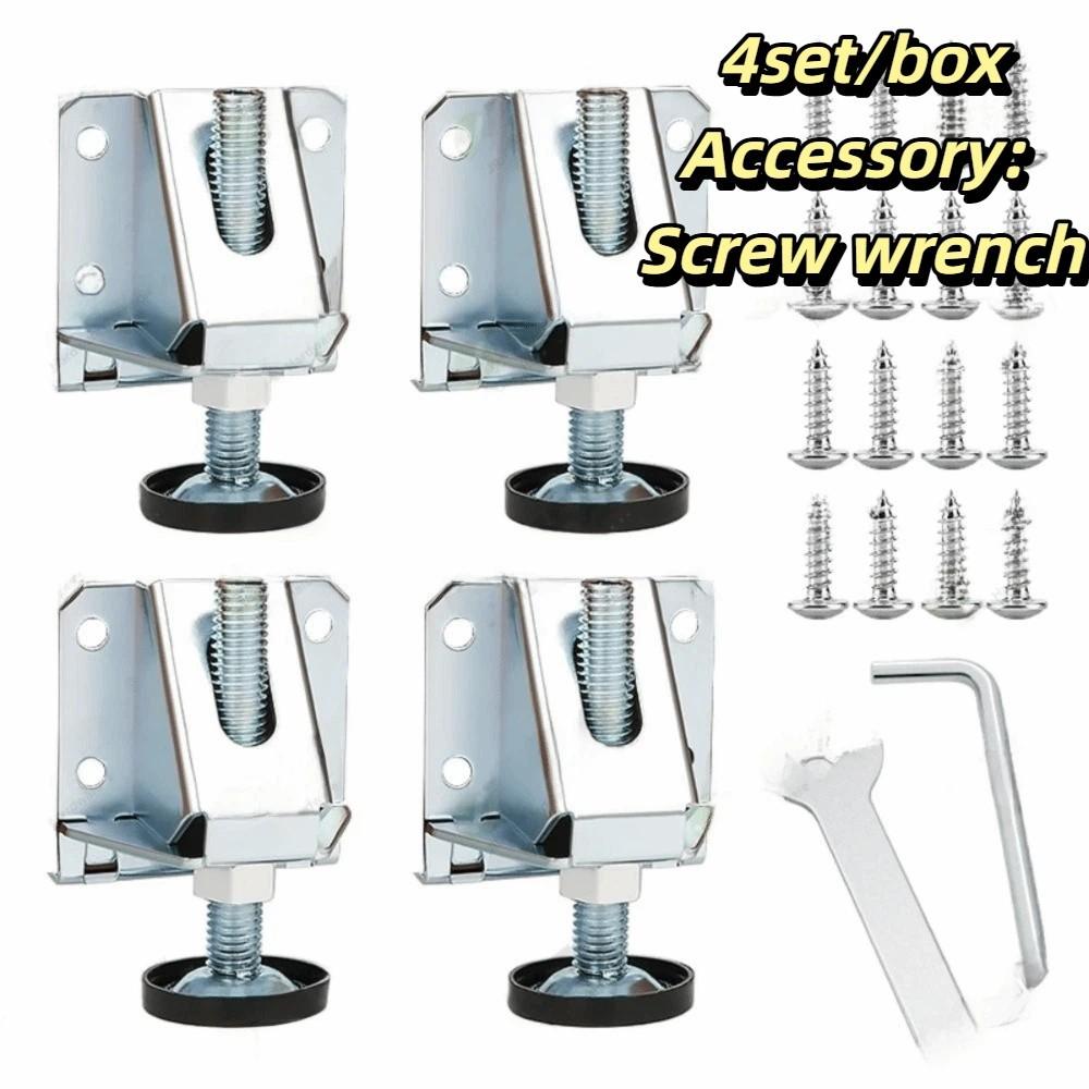 Adjustable Adjustable Wardrobe Feet Heavy Duty Furniture Height Adjustment Anti-Slip Pad  Cabinet
