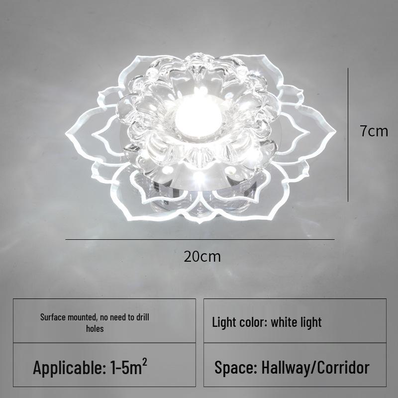 Recessed Crystal Hallway & Corridor Spotlight Downlight