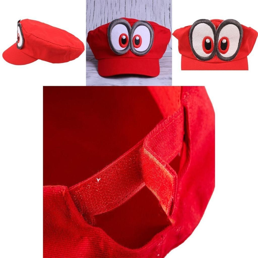 Super Mario Odyssey Hat Unisex Red Baseball Cap Cosplay Costume Accessory For Adults And Kids