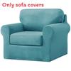Elastic Polyester Sofa Cover For One Two Three Seat Sofas With Antiwrinkle And Easy Clean Functionality