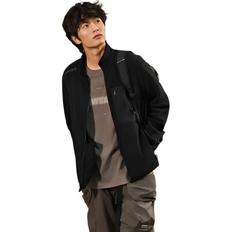Li Ning Outdoor CF Fleece Warm Cardigan Jacket Men Outerwear AWDV825-2