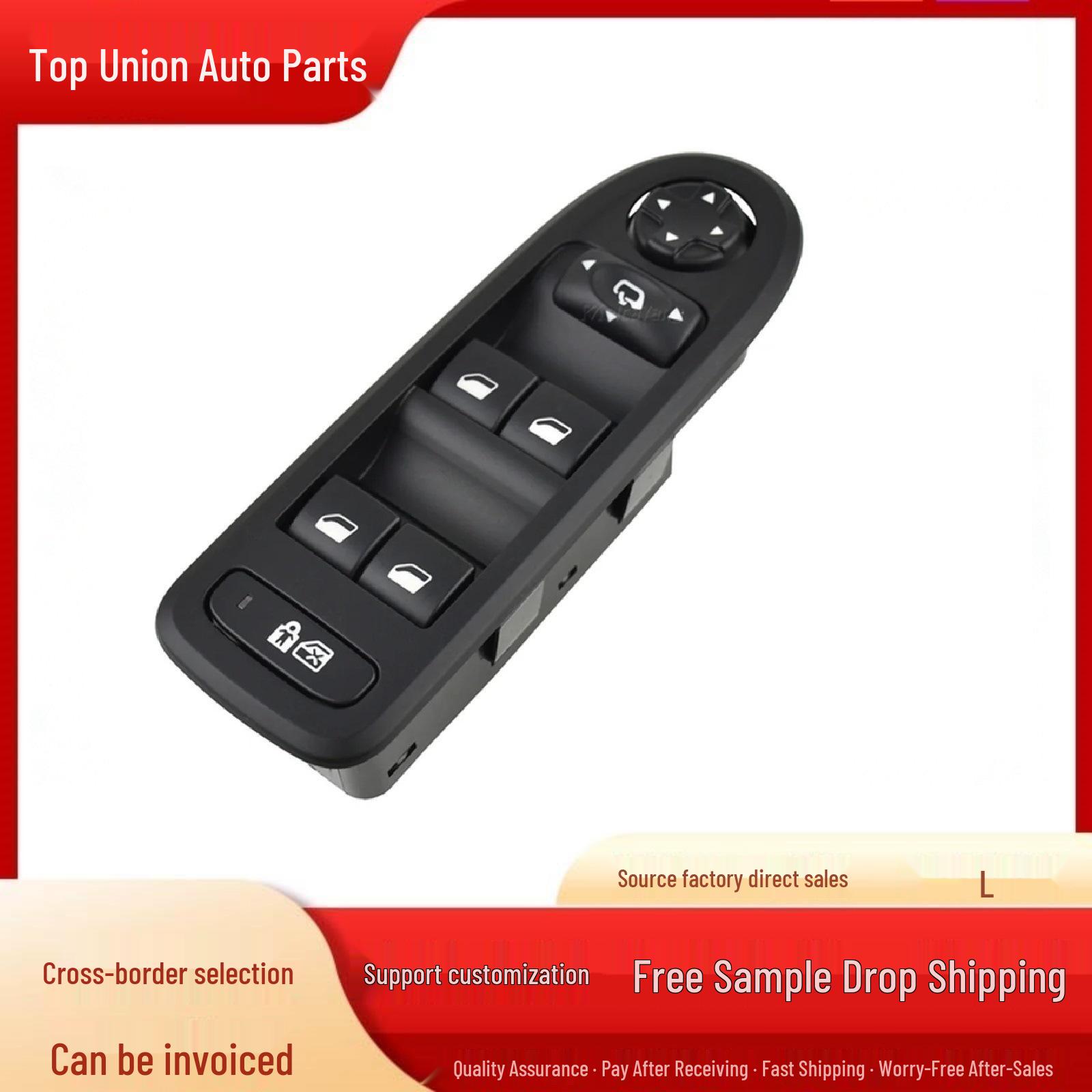 

Peugeot 408/508 Window Main Button Glass Lifter Switch, Model 96644917XT YC