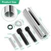Extended 1" to 1 1/8 inch 1/4" Key Gas Engine Pulley Crank Shaft Sleeve Adapter