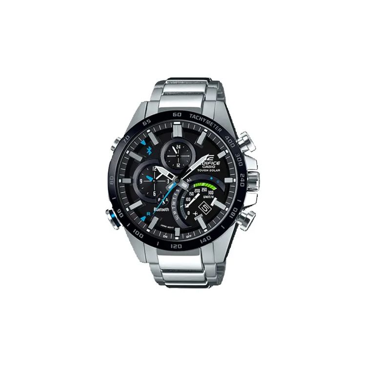 

Casio Edifice 100 M Waterproof Quartz Watch Stainless Steel Band Men watches Black EQB-501XDB-1AJF Black Dial