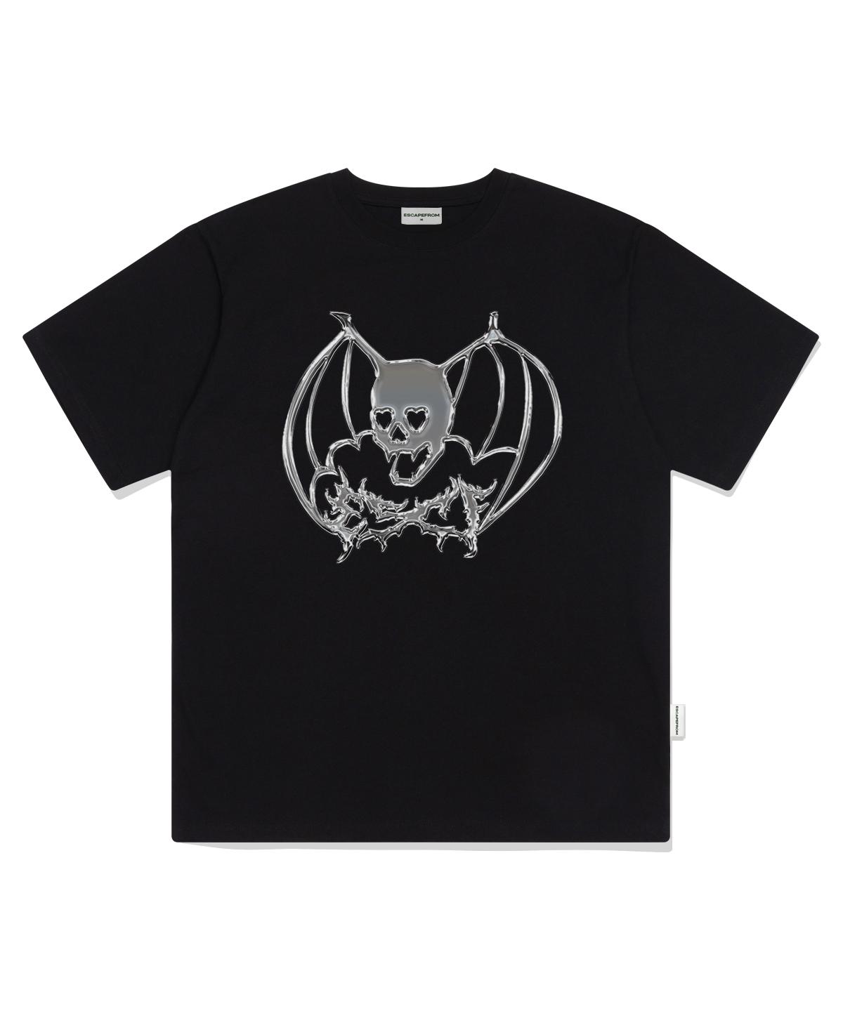 Escape From Escf Skeleton Print Oversized Short Sleeve T-Shirt Black M