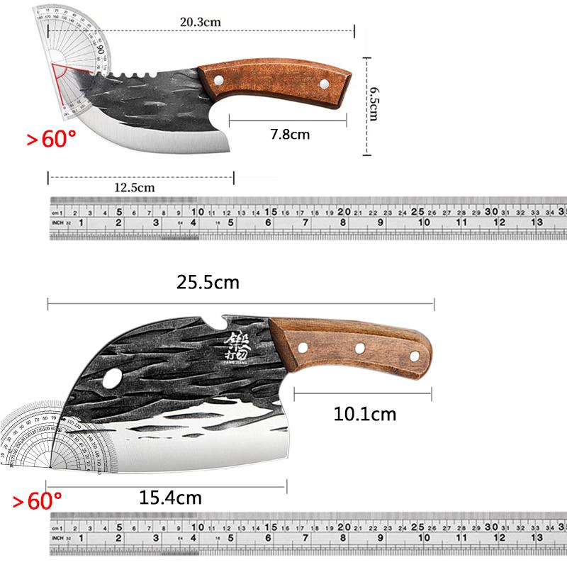 Professional Meat Cleaver Chopping Knife Cutting Kitchen Chopping Knives Utility Boning Stainless Steel Fruit Fish Butcher Knife