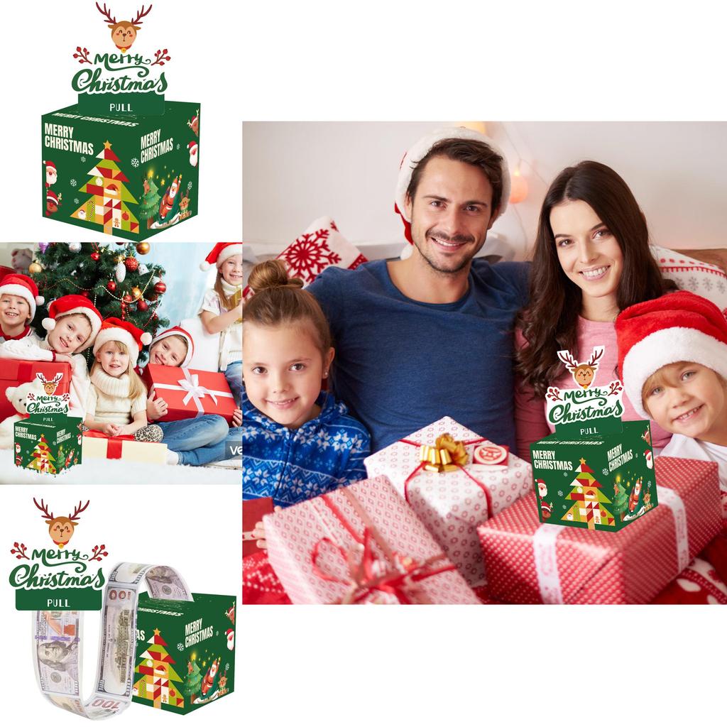 Red Santa Claus Pattern Paper Gift Box For Christmas Surprises And Gift Exchange