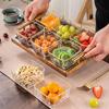 Hanyou Solid Wood Partitioned Serving Tray Set