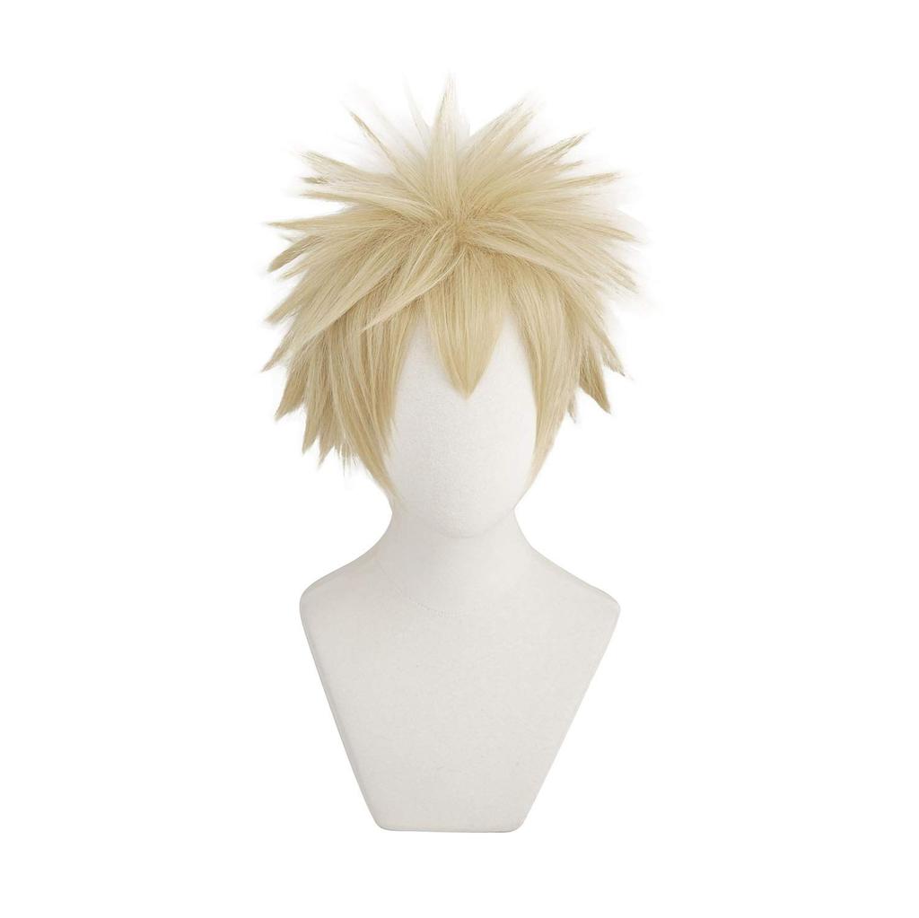 Cosplay Wig with Net My Hero Academia Heat Resistant Wig (Bakugo Katsuki)