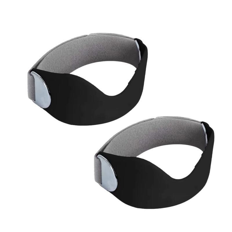 Siliconen Patellaband Kniebeschermers Verstelbare Antislip Patella Knieband voor Kniepijnverlichting Sport Kniebeschermingsgereedschap voor Tendinitis Basketbal Sportschool 2pcs zwart