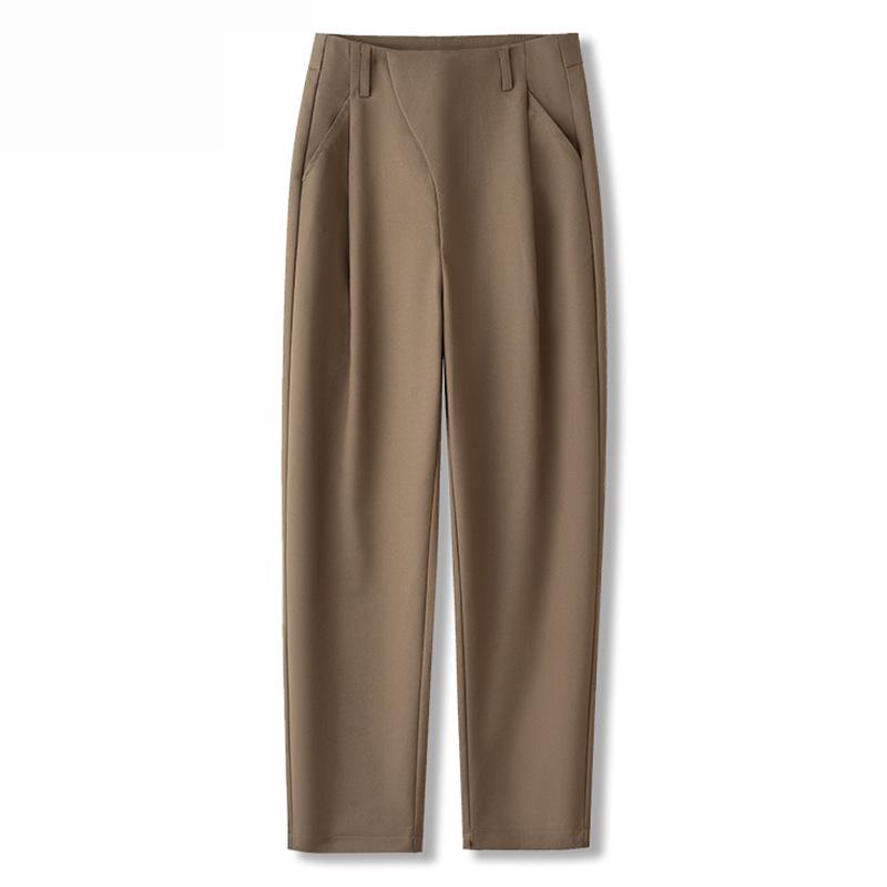 2024 Summer Women's High Waist Slimming Harem Pants - New Fashion Temperament, Casual Draping Cigarette Style