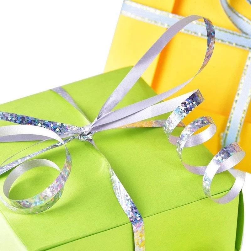 5pcs/set 10m Foil Balloon Laser Ribbon Rose Gold Balloon Strings Event&Party Supplies Curling Birthday Party Wedding Decoration