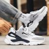 Men's shoes summer 2025 new breathable mesh youth running sports shoes casual non-slip heightening dad trendy shoes