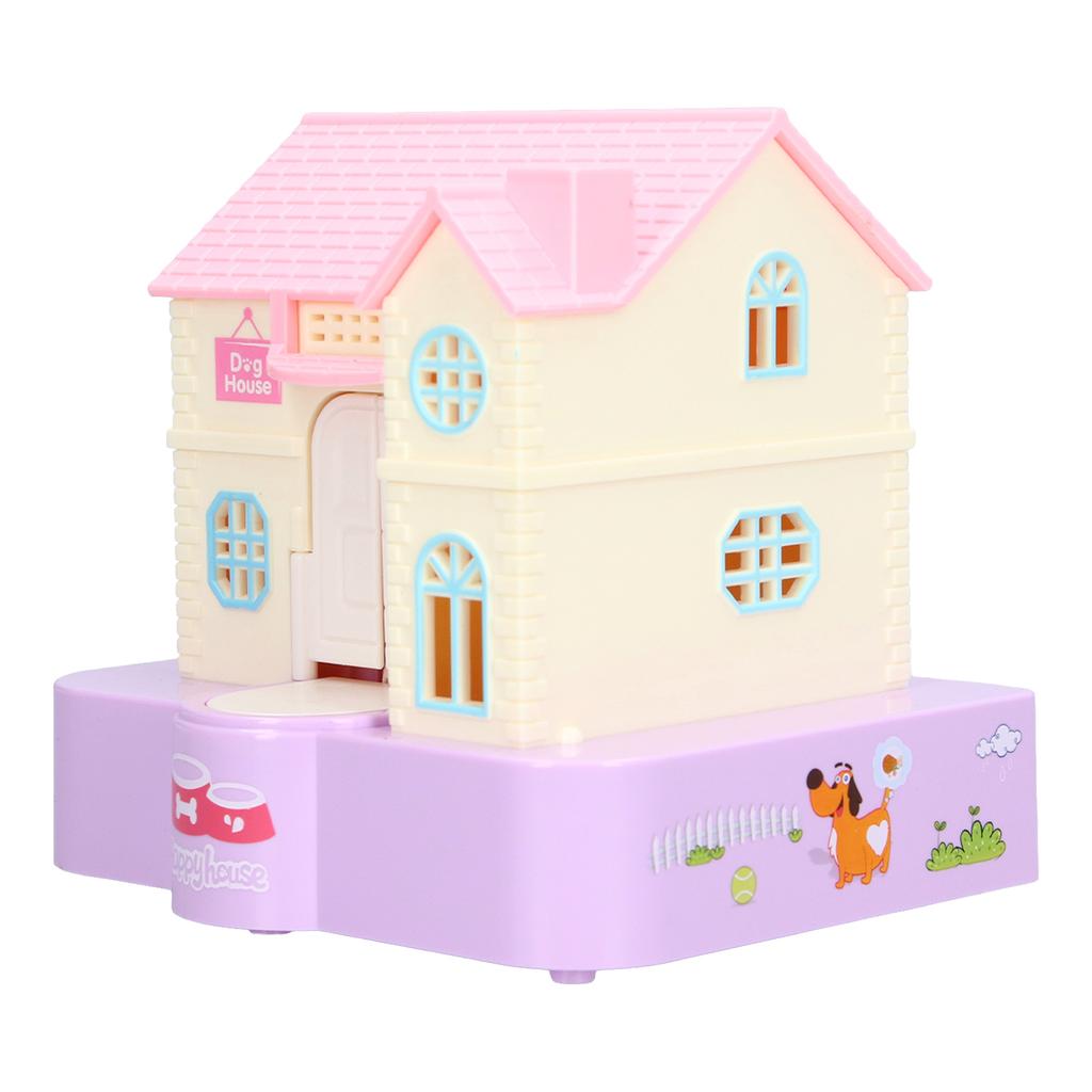 Doghouse Money Saving Box Automatic Coin Swallowing with Light Music Effects Toy Gift for