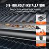 Gutter Guard, 152mm Width, Aluminum Leaf Filter DIY Gutter Cover, 26 PCS 264cm Total Length, 4mm Hole Diameter & 0.5mm Thick Raptor Gutter Guards Fits