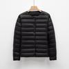 New Style Down Jacket Female Inner Liner Thin Collarless Long Sleeve Inner Wear Warm Round Collar Thin Light Down Inner Liner