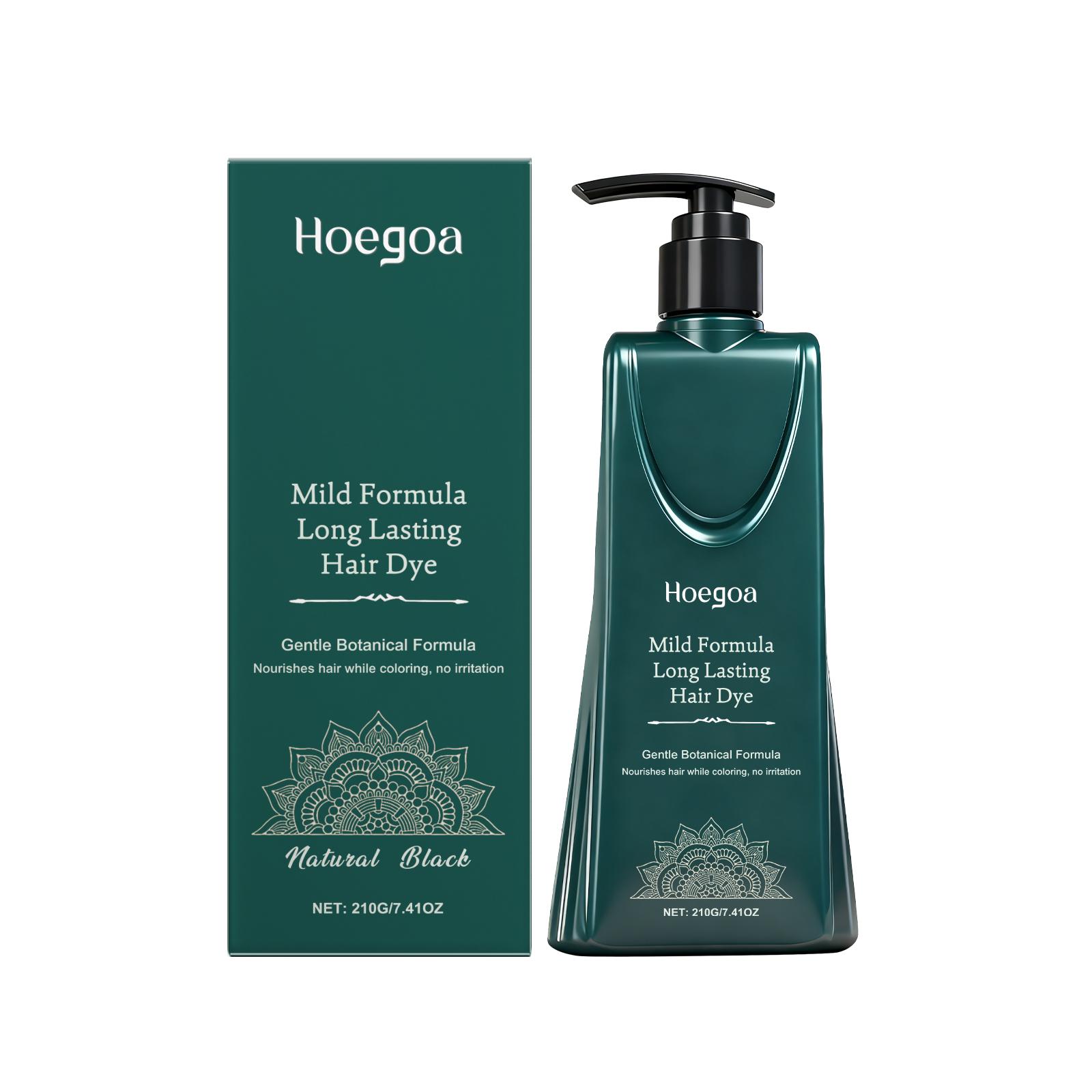 

Natural Black Plant Extract Hair Dye - Gentle Herbal Formula for Easy Coloring & Gray Coverage, Convenient Daily Use 210g