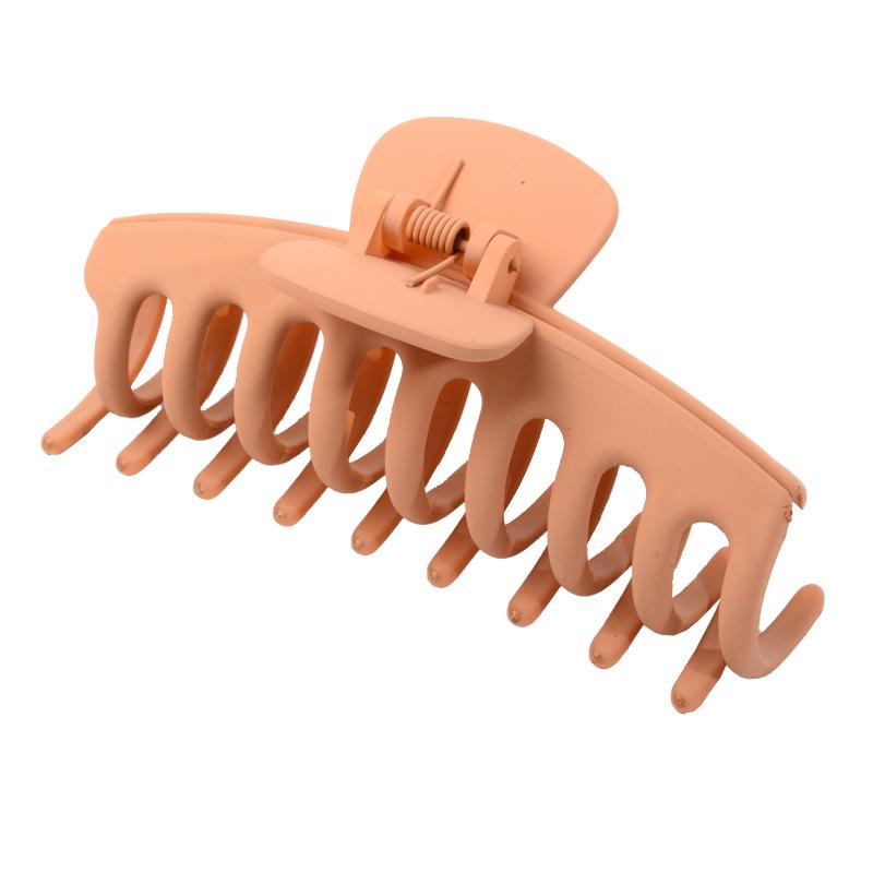 Frosted Large Acetate Hair Claw Clip - Back of Head Hair Grab Accessory