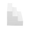 Dollhouse Miniature White Stairs DIY Model Toy Accessory for 1:12 Dollhouse Villa (White Steps)