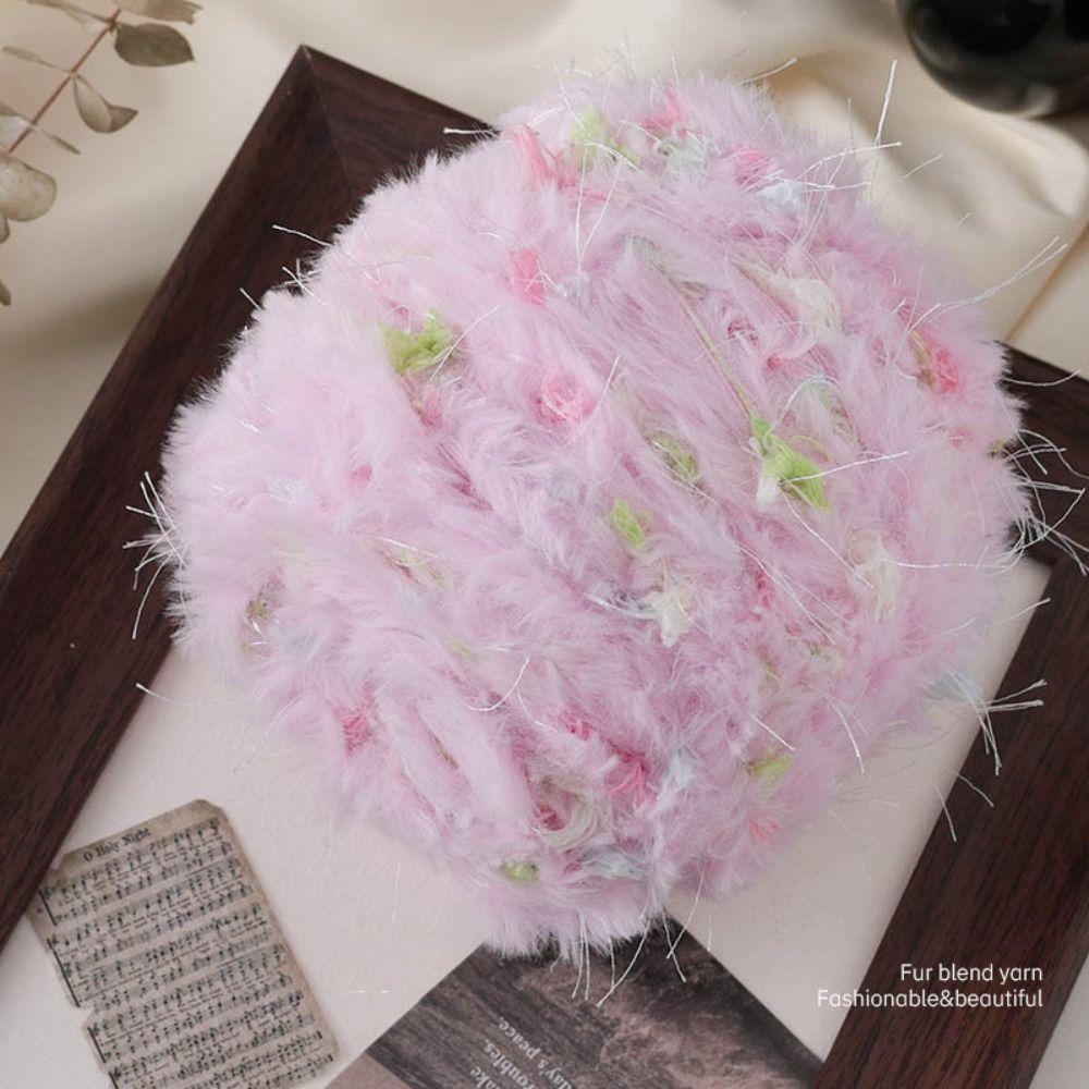 Mixed Flowers Fancy Yarn Colorful Woven Thread New Blended Yarn  Knitted Scarf Hat Sweater