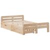Solid Wood Bed Without Mattress 120x190 Cm Pine Wood