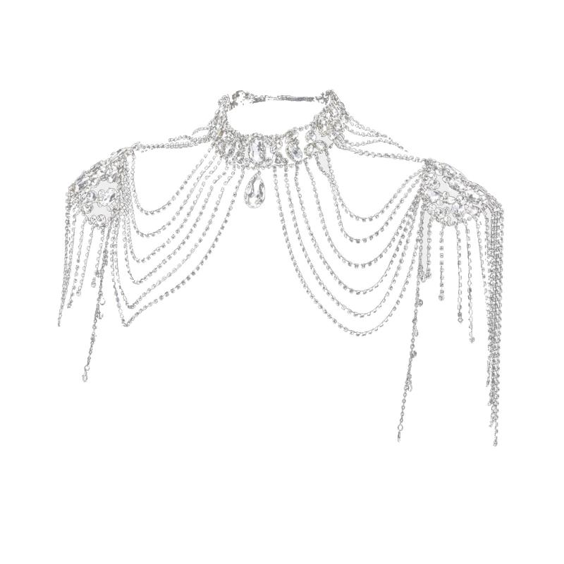 

Хрустальные кисточки браслет на плечо женский боди-арт многослойное плечо боди-арт плечевая цепочка ожерелье для любого случая
