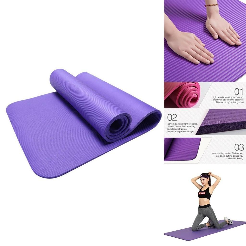 Premium Qualität 10mm Dicke Große Yogamatte Mit Hochdichter Rutschfester Oberfläche