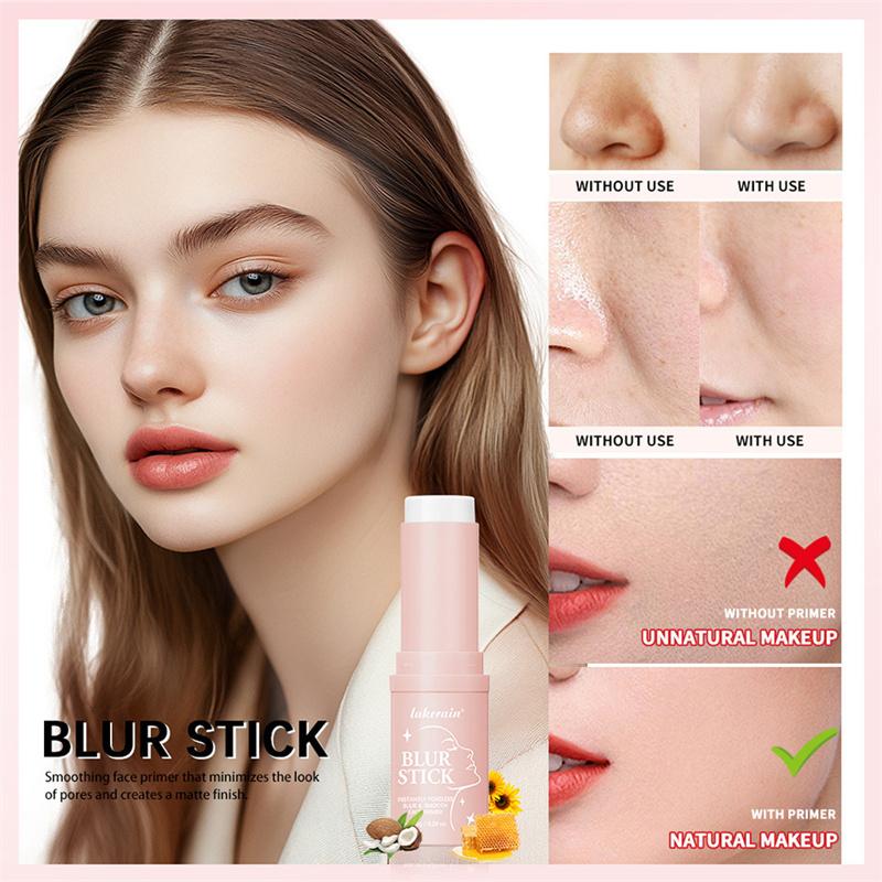 Blur Stick  Instant Pore Eraser Invisible Pore Base Stick Long Lasting Makeup Primer Stick Hydrate Covering Pores Oil Control Primer Stick