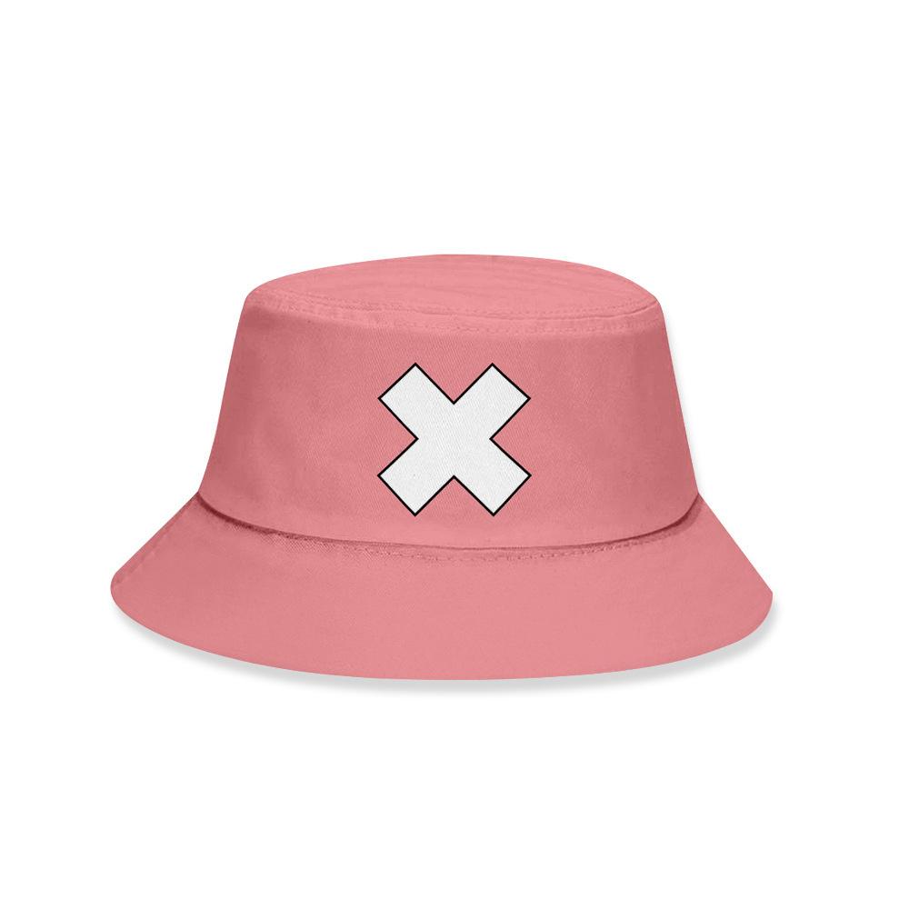 Japanese Anime Cosplay Hat Boater Cap Outdoor Sun Protection Versatile Flat-top Wide-brimmed Casual Travel Street Bucket Hats