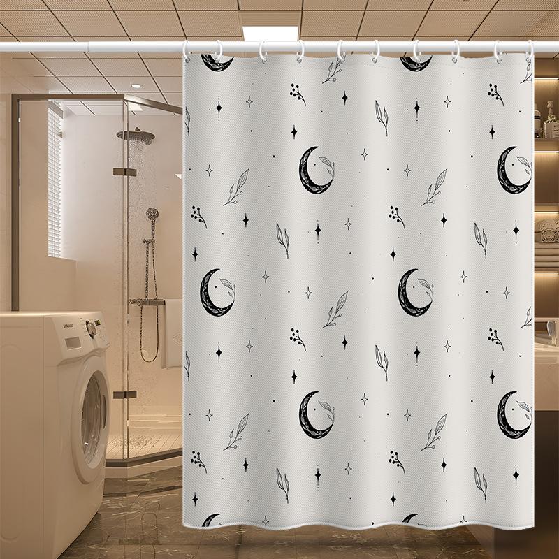 Koupelna zesílená vodotěsná záclona odolná proti plísním sprchový závěs Sprchový oddíl Závěs Sprchový závěs Koupelnový závěs Bez perforace