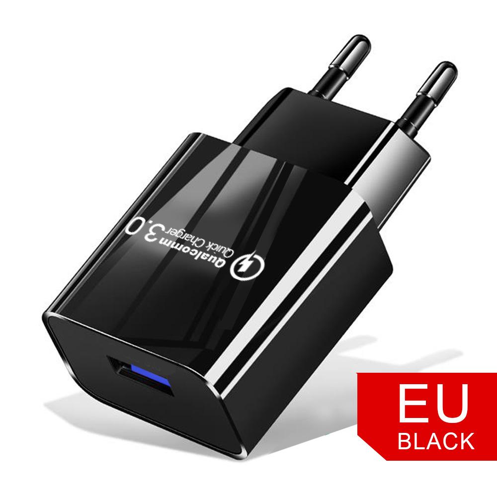 3A QC3.0 Fast Charger 18 USB Charger Quick Charge 3.0 Phone Charger for iPhone for  Samsung Xiaomi Redmi EU US Plug