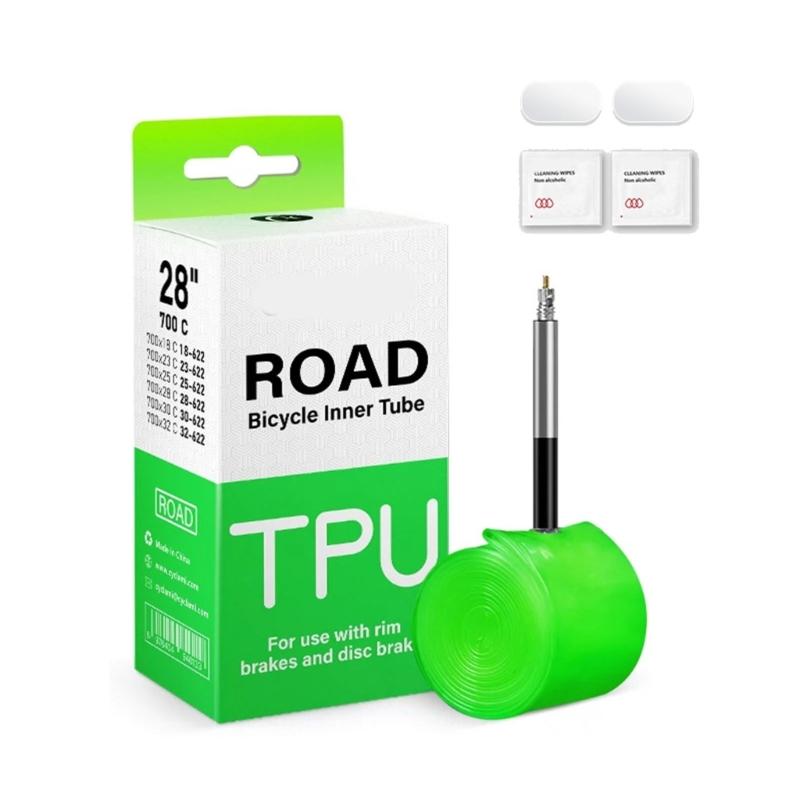 

Mountain Bike Inner Tube Aluminum Valves Puncture Resistant Heat Cold Tolerant for Enhances Riding Performances 45mm 1PC