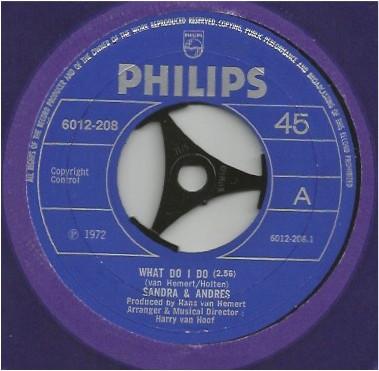 

7inch Record SANDRA ANDRES What Do I Do 6012208 Philips 1972 UK Pop Used