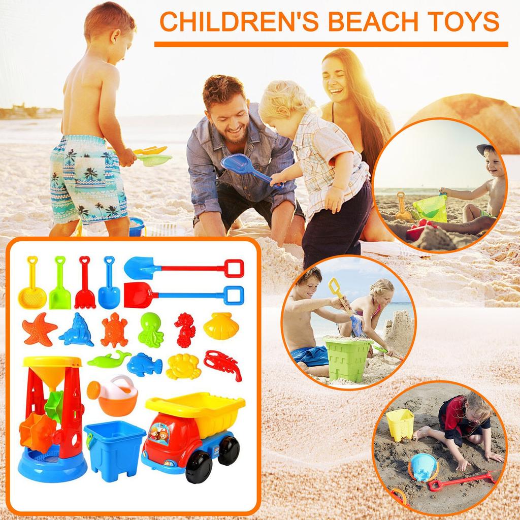 20 Piece Beach Toy Sand Set Sand Play Sandpit Toy Summer Outdoor Toy