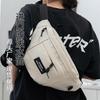 Large-capacity Breast Bag Men's Trendy Brand Retro Versatile Work Crossbody Bag Female Student Waist Bag