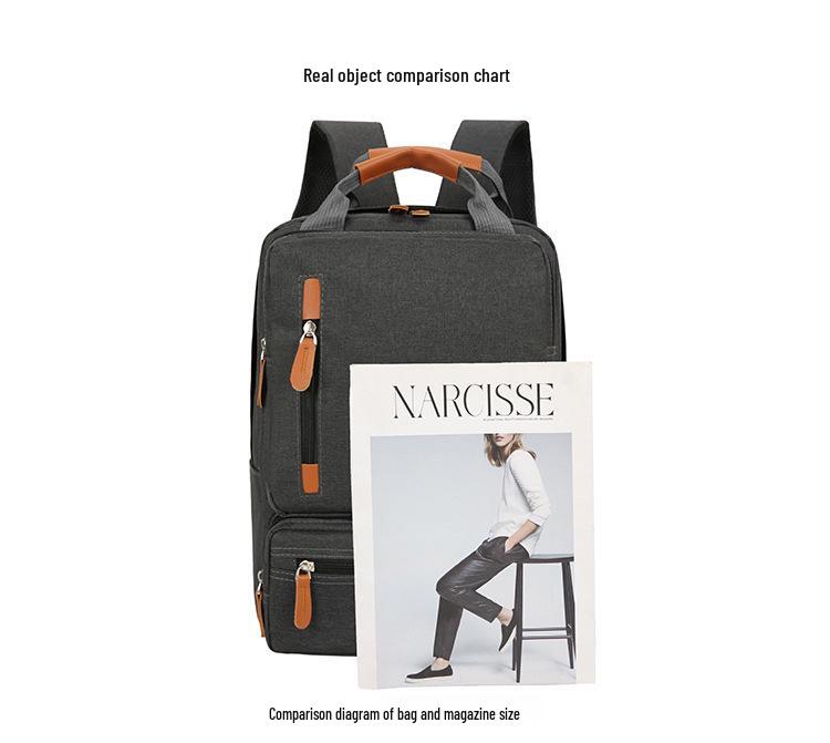 2025 Unisex Fashion Backpack: Student School Bag & Travel Laptop Three-Piece Set
