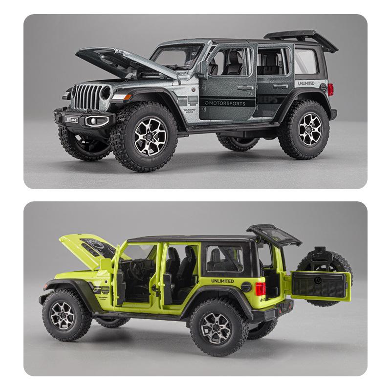1:32 Jeeps Wrangler Sahara Off-Road Legierung Modell Auto Spielzeug Druckguss Metall Casting Sound und Licht Auto Spielzeug Für Kinder fahrzeug
