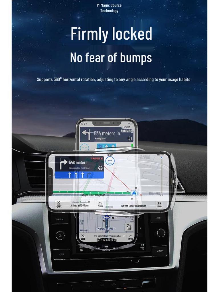 Fully Automatic Multifunctional Car Air Vent Phone Holder with Perfume Aroma Spray