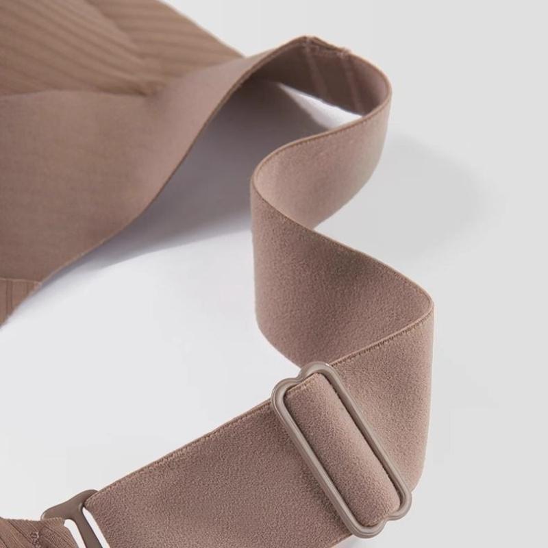 European Size Women's Plus Size Seamless Bras Push Up Bras for Large Breasts Maillard Colored Tank Top Underwear