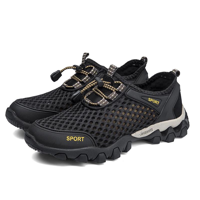 2023 Men's Breathable Mesh Outdoor Hiking Shoes - Round Toe Casual Sports Footwear