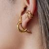 Yori Hot Style Stainless Steel Simple Line Earrings for Women Waterproof PVD Gold Plated High Quality Versatile Jewelry