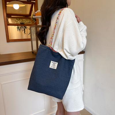 Denim Bag Women's 2025 New Popular Casual Versatile Shoulder Bag Large-capacity Class Tote Bag