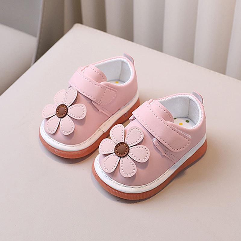 

Весенне-осенняя детская обувь, нескользящая обувь для босиком, детская водонепроницаемая обувь для девочек и малышей, милая обувь принцессы, модная детская повседневная обувь insole13.5cm розовый