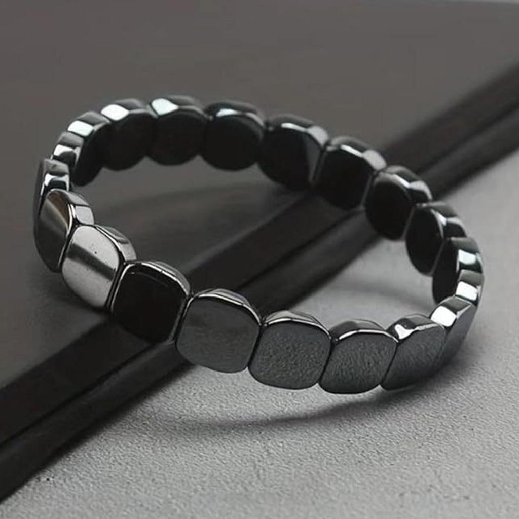 Hand Bracelet Everyday Wear Fashionable Natural Hematie Stone Bracelet for Men for Father Husband Boyfriend Classmates