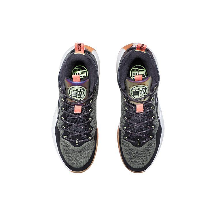 LiNing Shuai 14 Low Slip Resistant Abrasion Resistant Low top Basketball Shoes Men's Black Green ABAQ067-7