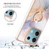 For Xiaomi Redmi Note 13 5G Case with Ring Kickstand IMD Marble Pattern TPU Back Cover